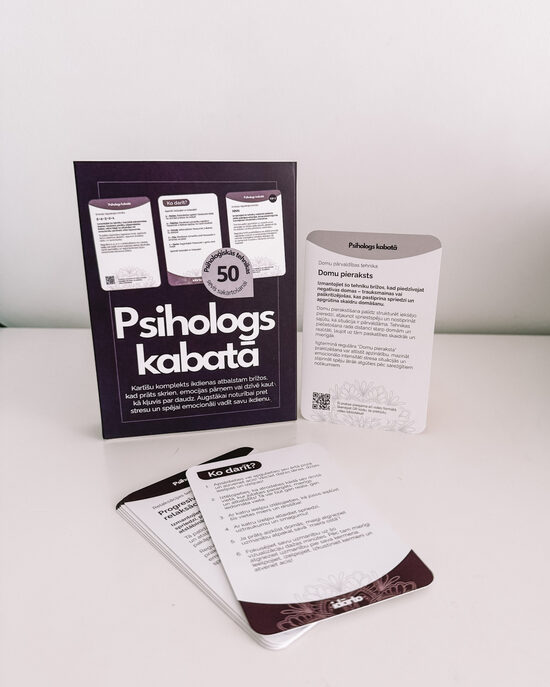 "Psihologs kabatā", pašizaugsmes kartītes