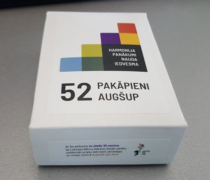 "52 pakāpieni augšup!"- personības izaugsmes kartiņas